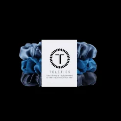 Midnight Rain Large Silk Scrunchies