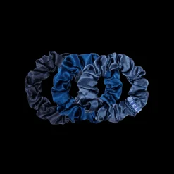 Midnight Rain Large Silk Scrunchies
