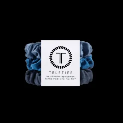 Midnight Rain Small Silk Scrunchies