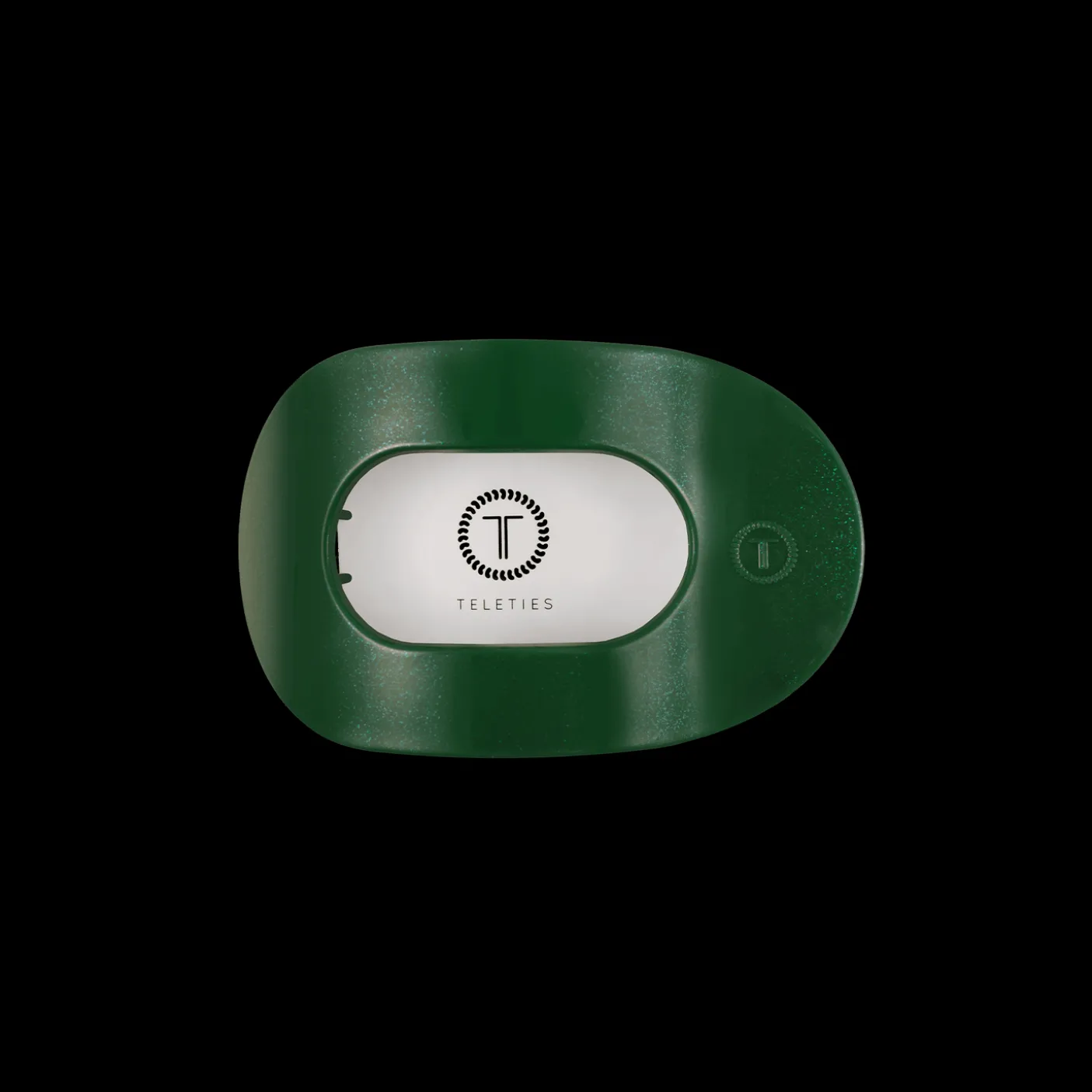 Mistletoe Small Flat Round Hair Clip