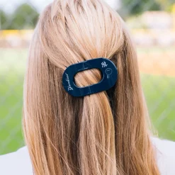 New York Yankees Small Flat Round Hair Clip