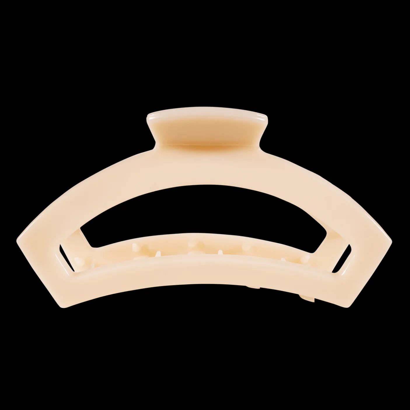 Open Almond Beige Large Claw Hair Clip