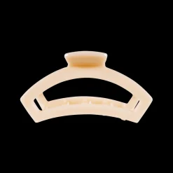 Open Almond Beige Medium Claw Hair Clip