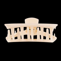 Open Almond Beige Small Claw Hair Clip