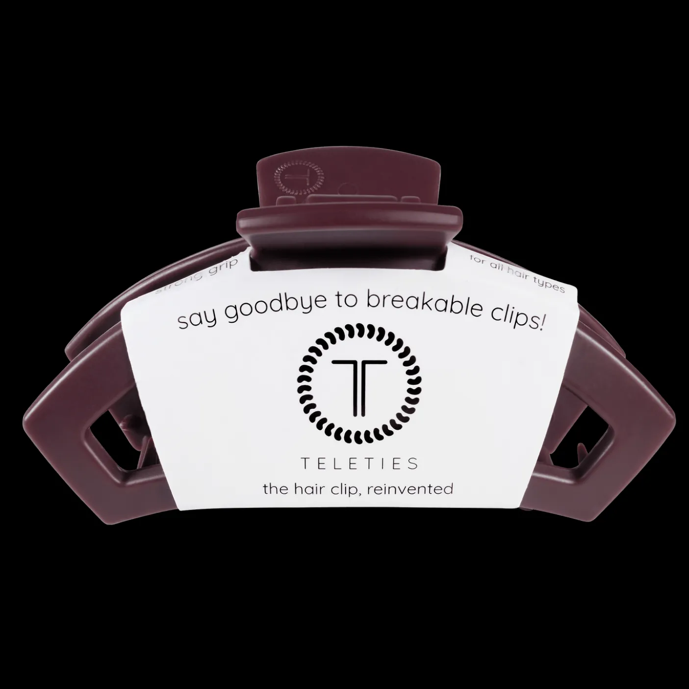 Open Burgundy Bliss Large Claw Hair Clip