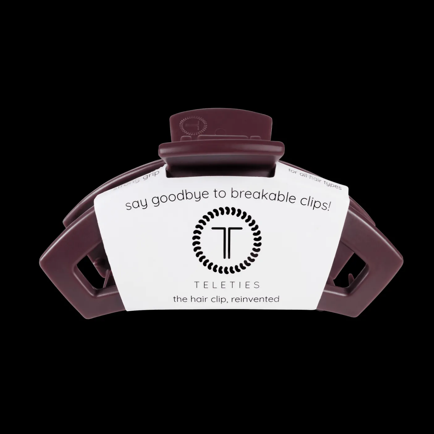 Open Burgundy Bliss Medium Claw Hair Clip