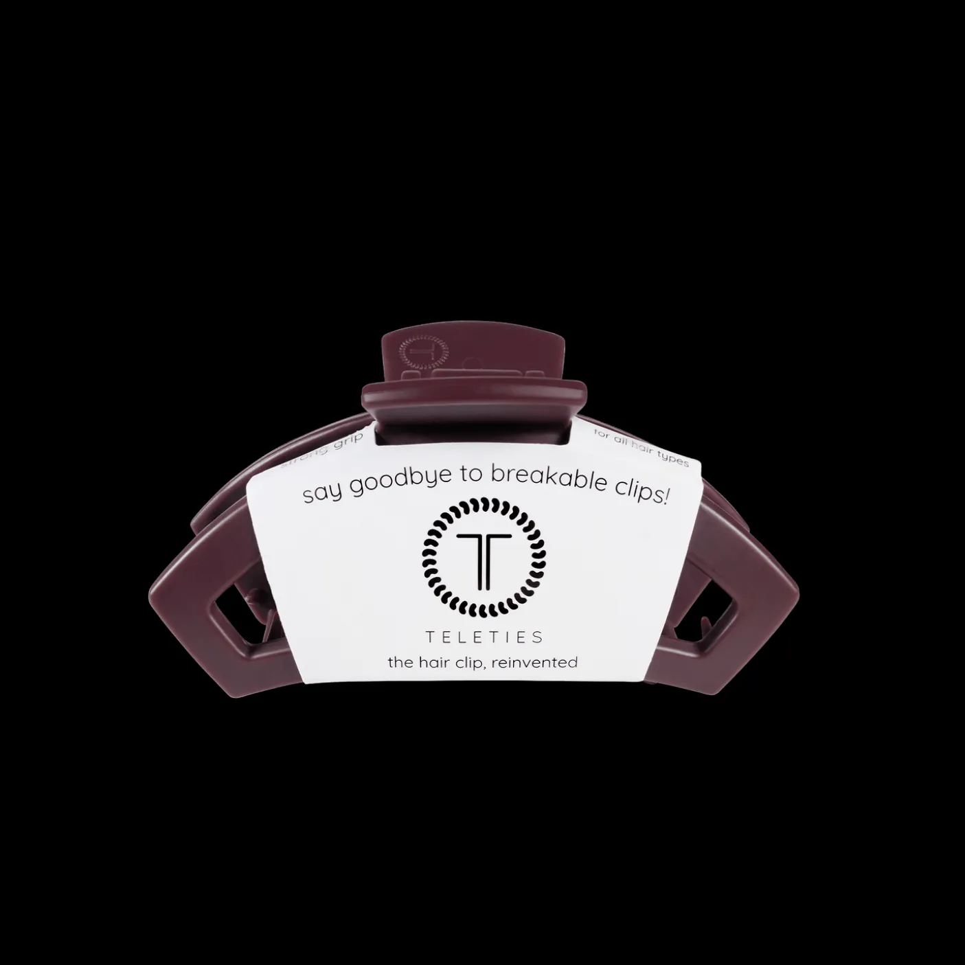 Open Burgundy Bliss Tiny Claw Hair Clip