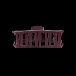 Open Burgundy Bliss Tiny Claw Hair Clip