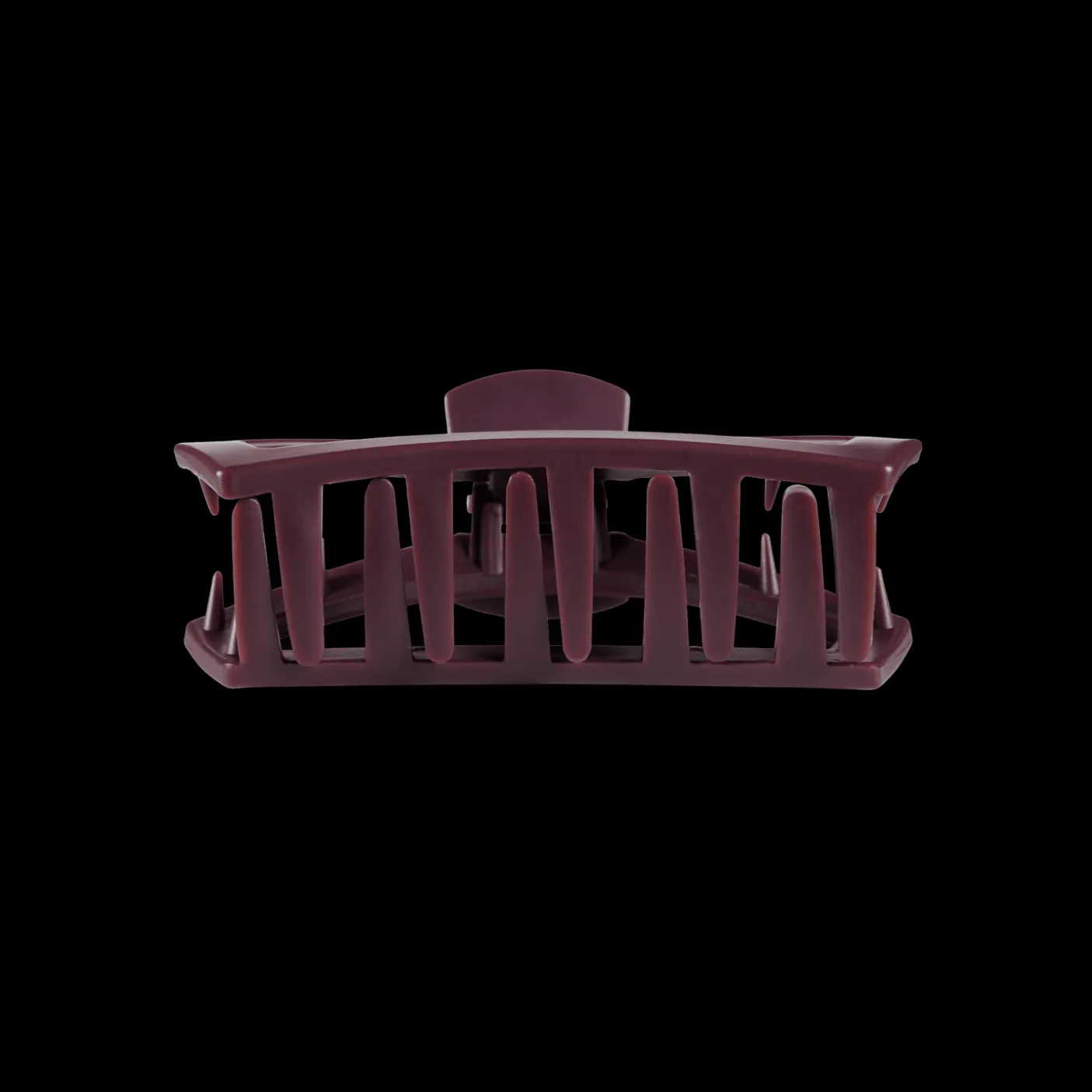 Open Burgundy Bliss Tiny Claw Hair Clip