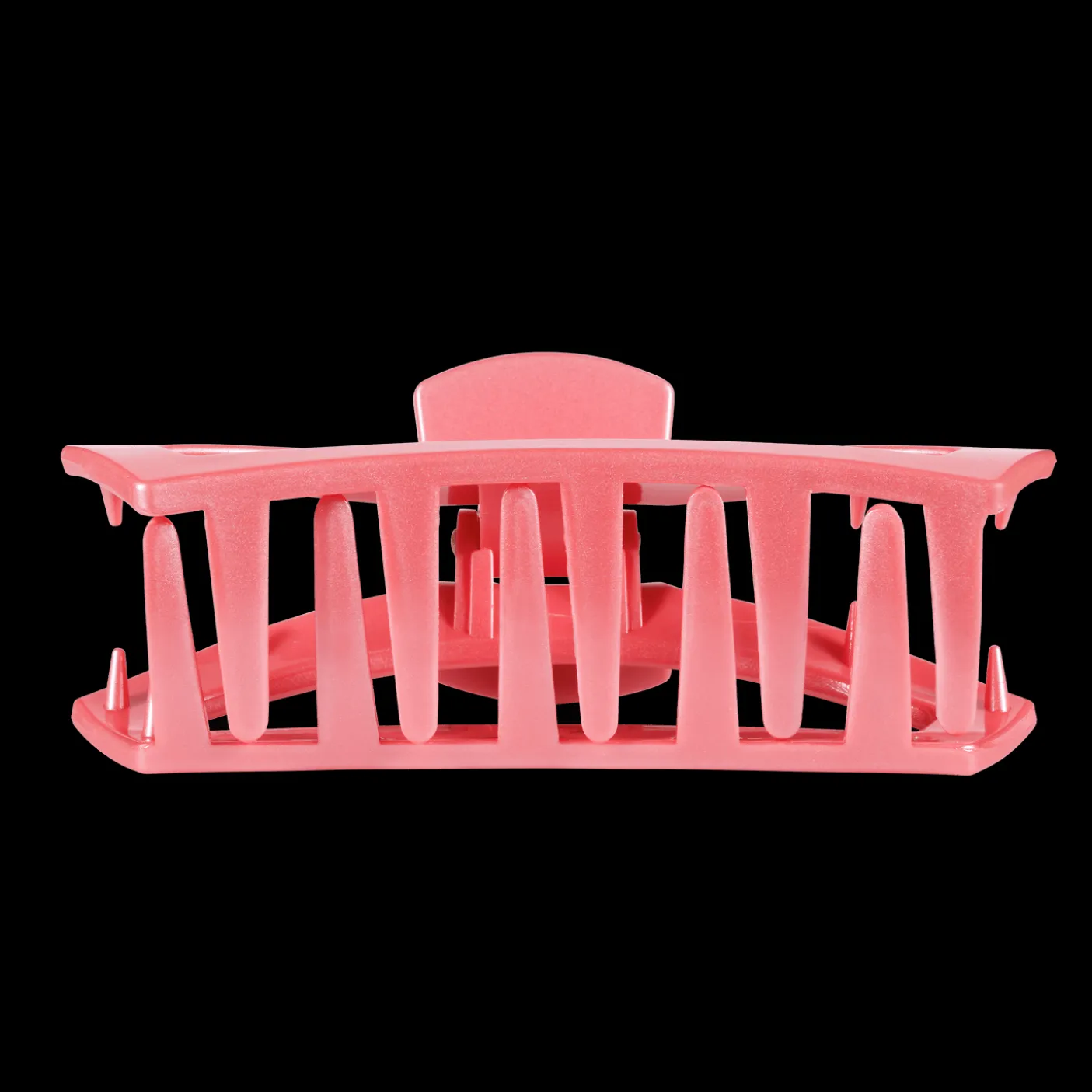 Open Calming Coral Large Claw Hair Clip