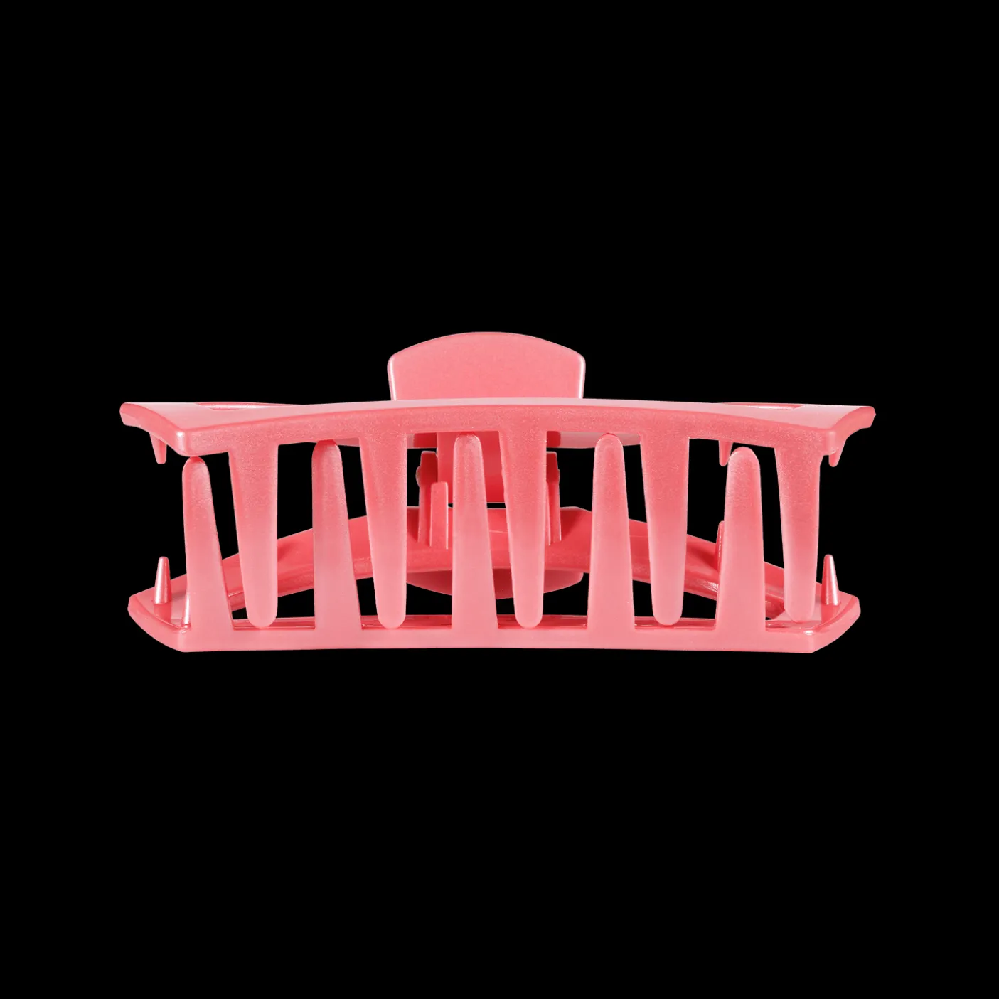 Open Calming Coral Small Claw Hair Clip