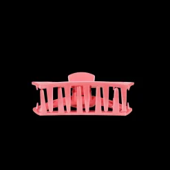 Open Calming Coral Tiny Claw Hair Clip