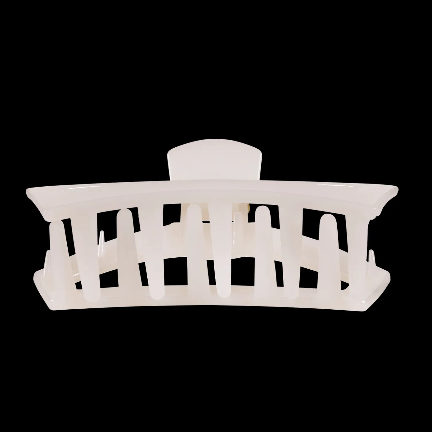 Open Coconut White Large Claw Hair Clip