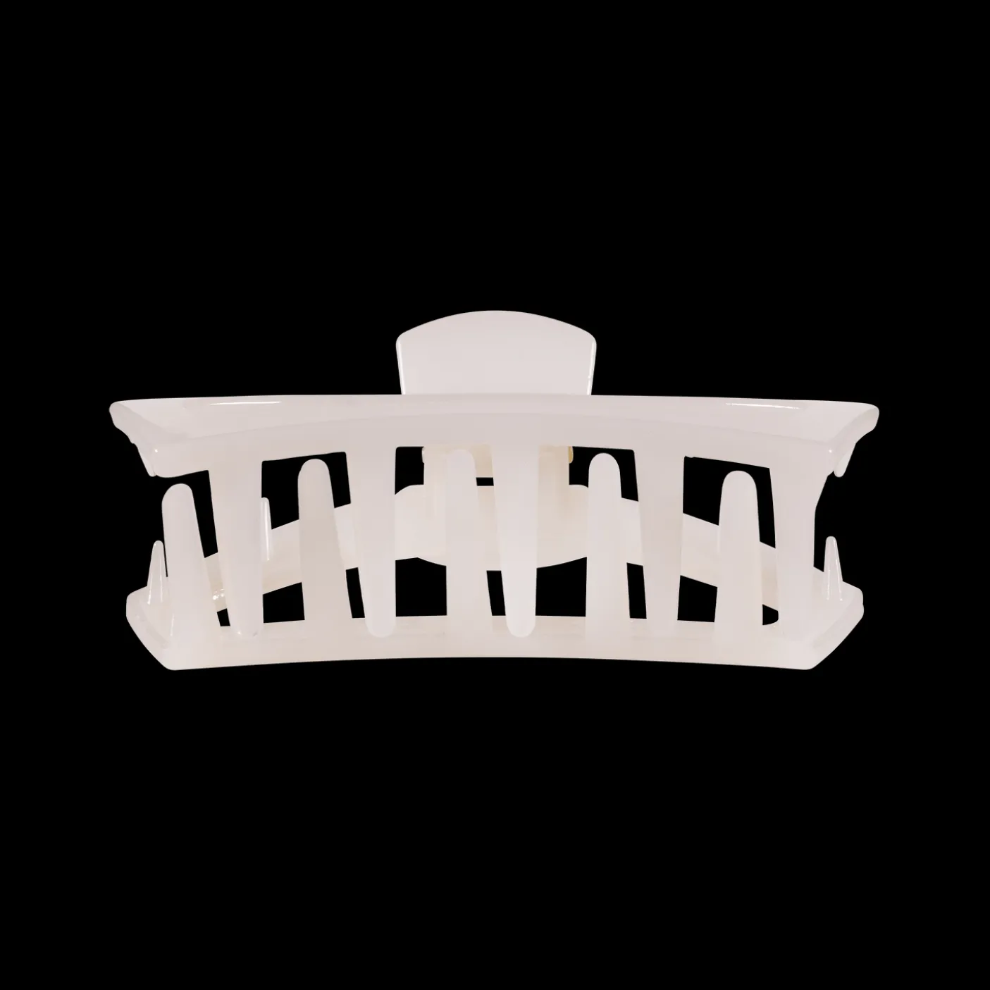 Open Coconut White Medium Claw Hair Clip