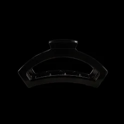 Open Jet Black Small Claw Hair Clip