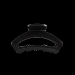 Open Jet Black Tiny Claw Hair Clip
