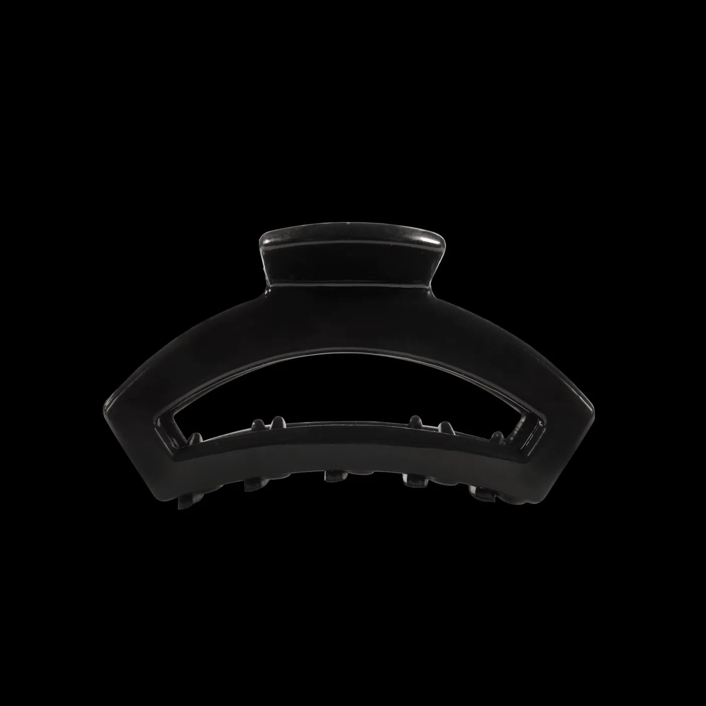 Open Jet Black Tiny Claw Hair Clip