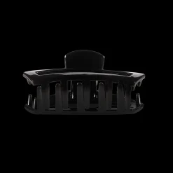 Open Jet Black Tiny Claw Hair Clip