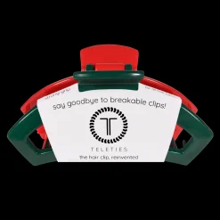 Open Red And Green Large Claw Hair Clip