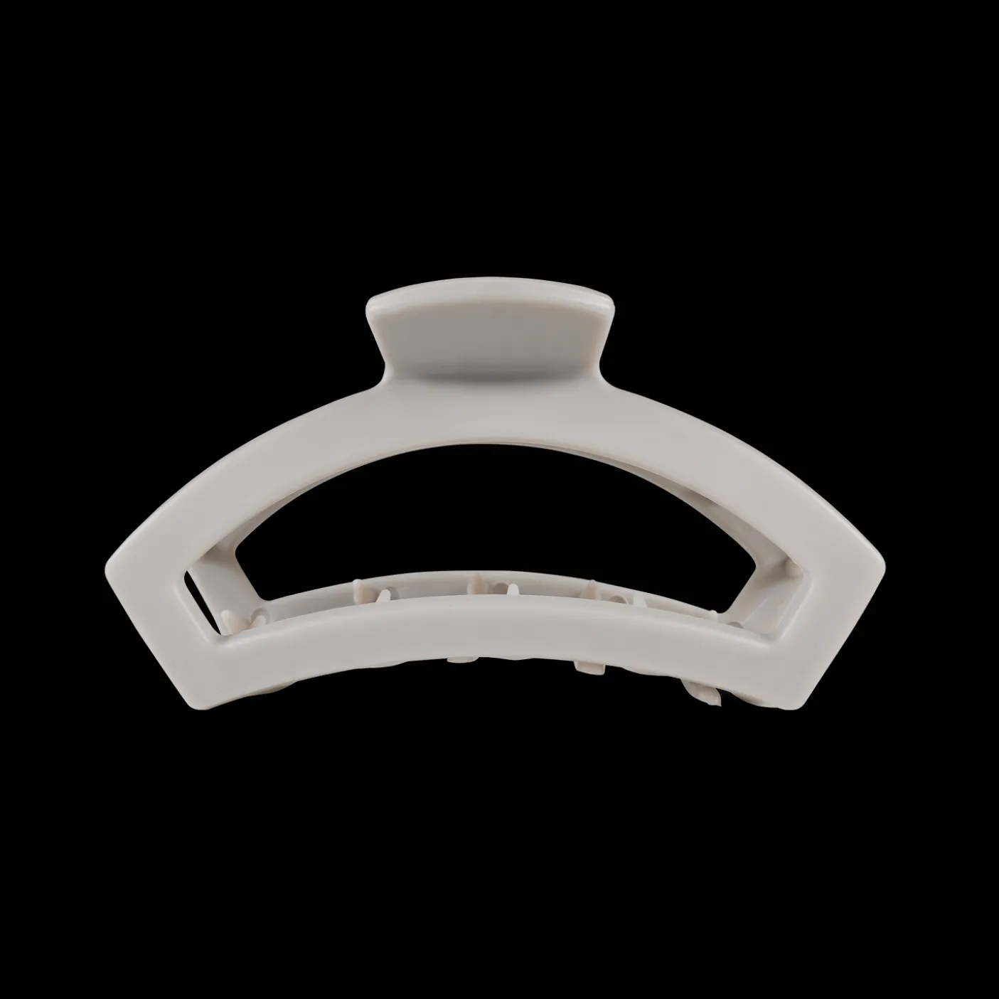 Open Silver Flames Medium Claw Hair Clip