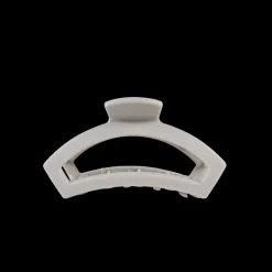 Open Silver Flames Tiny Claw Hair Clip
