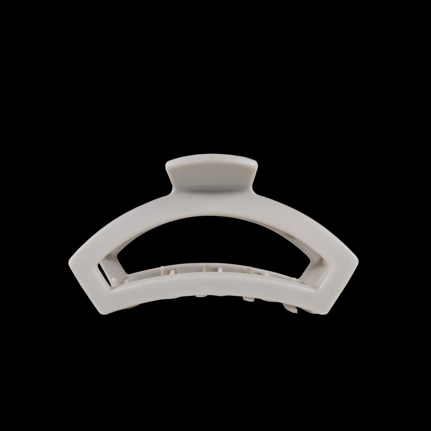 Open Silver Flames Tiny Claw Hair Clip