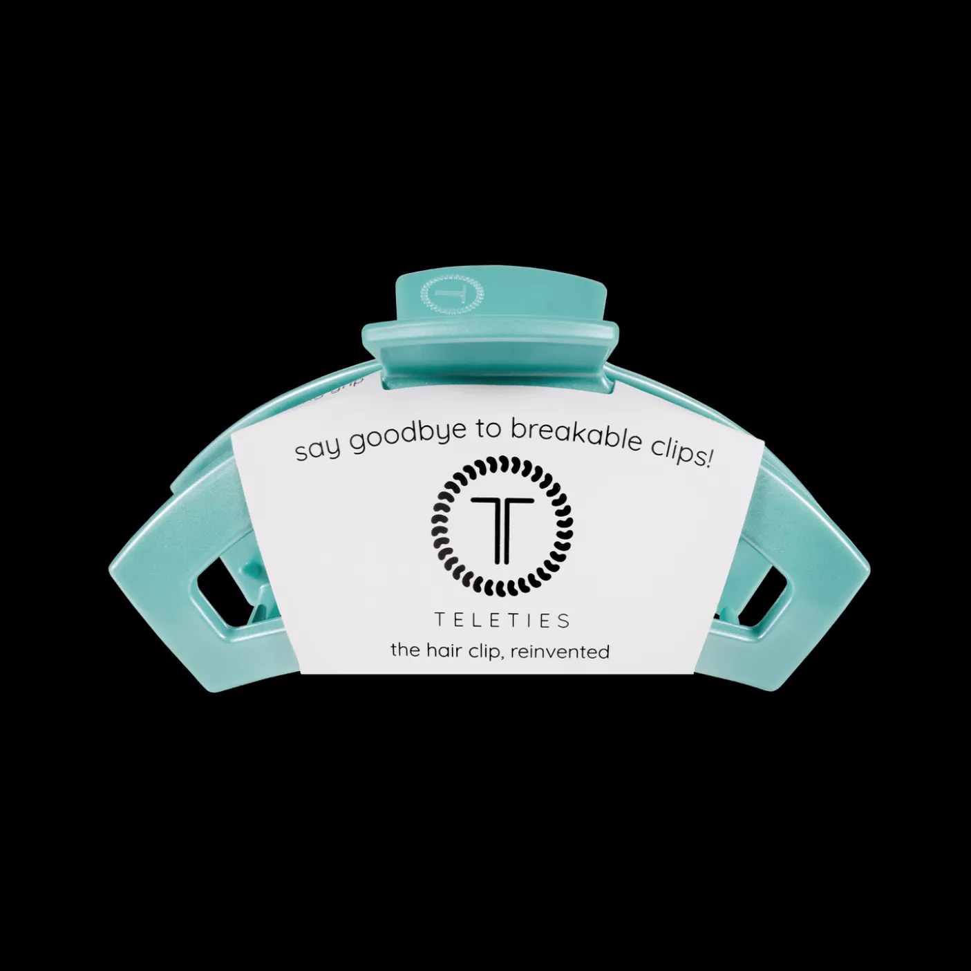 Open Totally Turquoise Small Claw Hair Clip