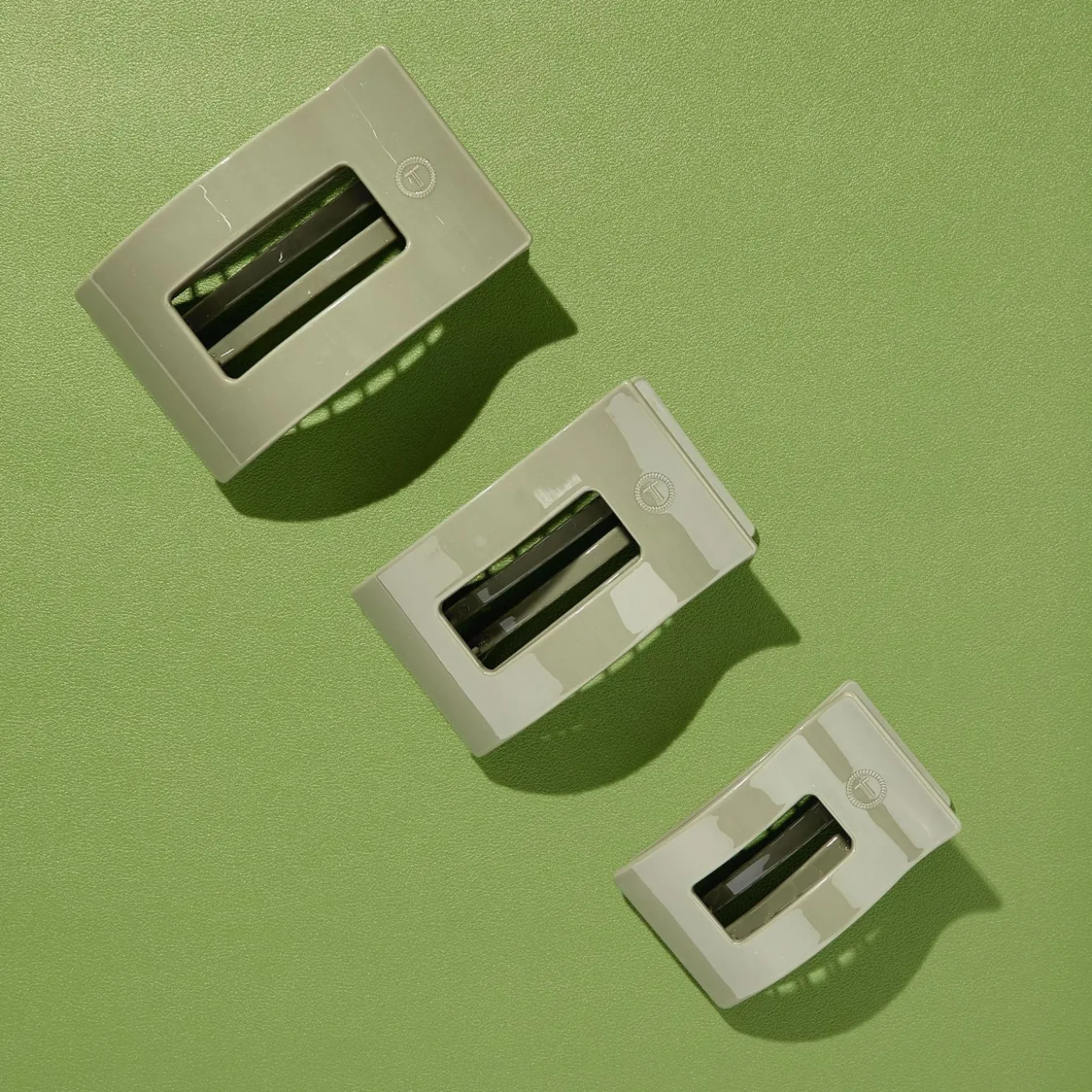 Sage it ain't so Small Flat Rectangle Hair Clip