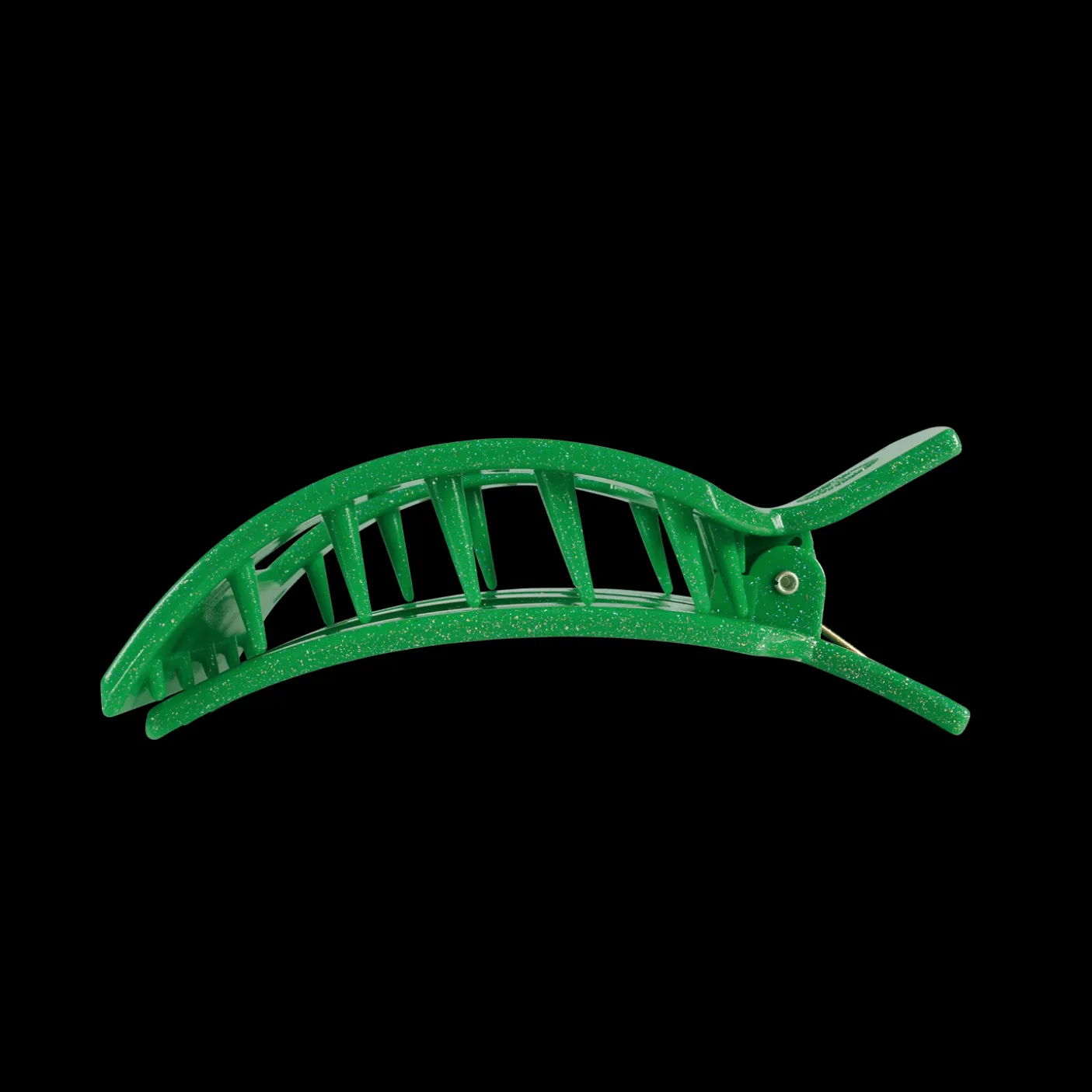Shamrock Shimmer Large Flat Square Hair Clip