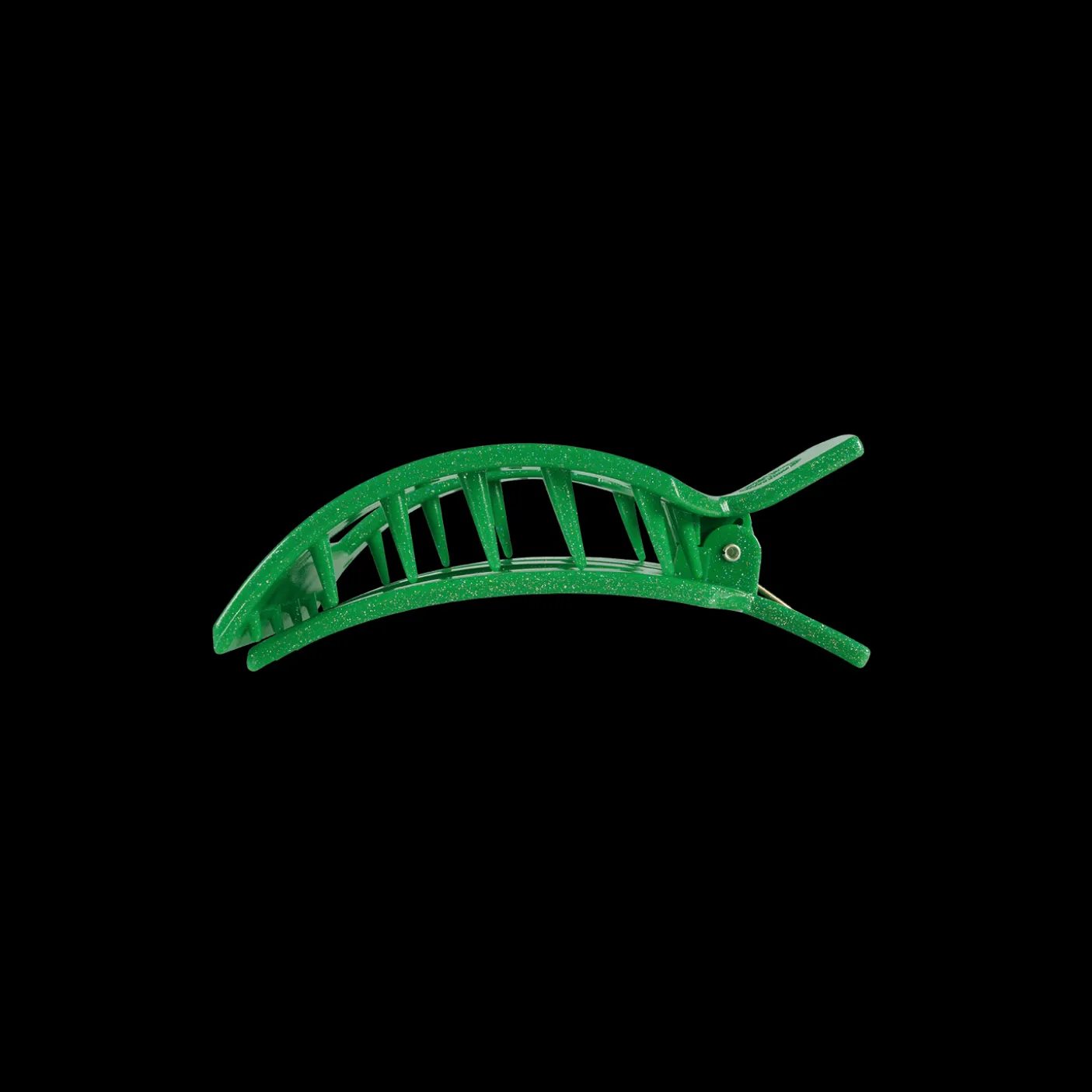 Shamrock Shimmer Small Flat Square Hair Clip