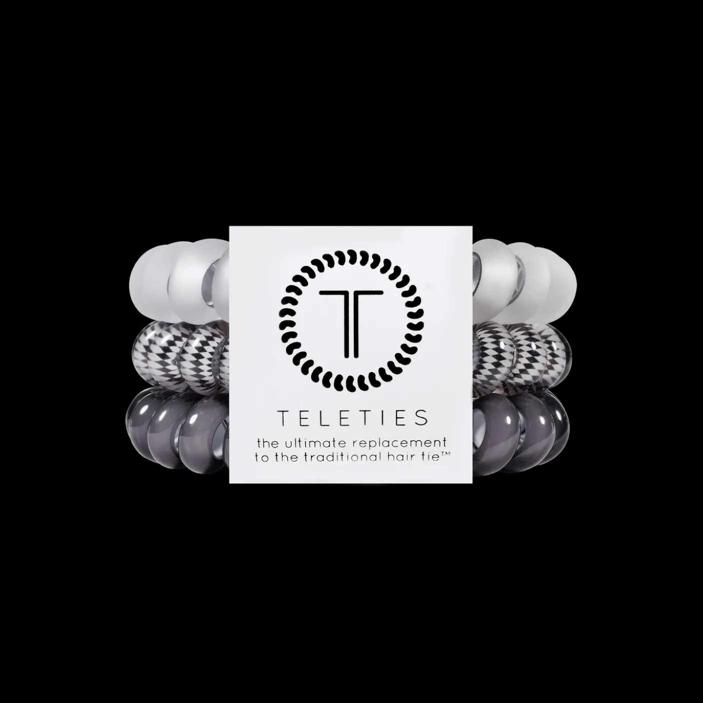 Silver Flames Large Hair Ties