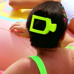 Summer Brights Large Flat Square Hair Clip
