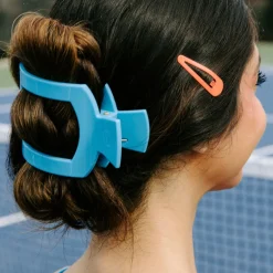 Summer Sky Large Flat Square Hair Clip