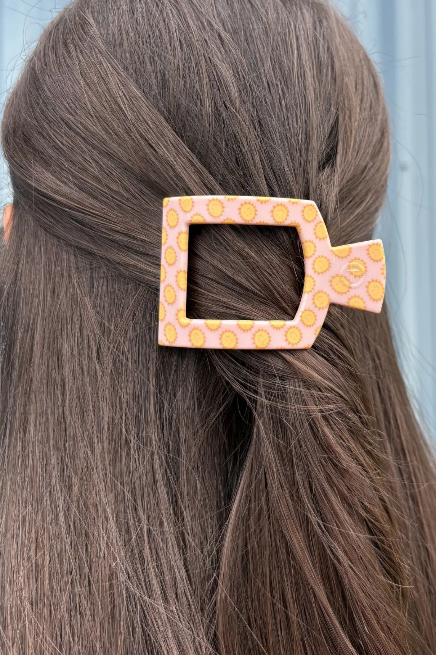 Sunny Days Ahead Small Flat Square Hair Clip