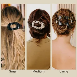 Texas Rangers Medium Flat Round Hair Clip