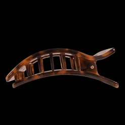 Tortoise Large Flat Rectangle Hair Clip