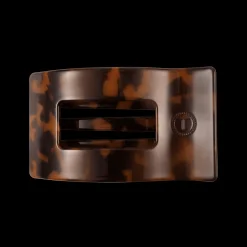 Tortoise Medium Flat Rectangle Hair Clip