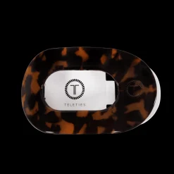 Tortoise Medium Flat Round Hair Clip