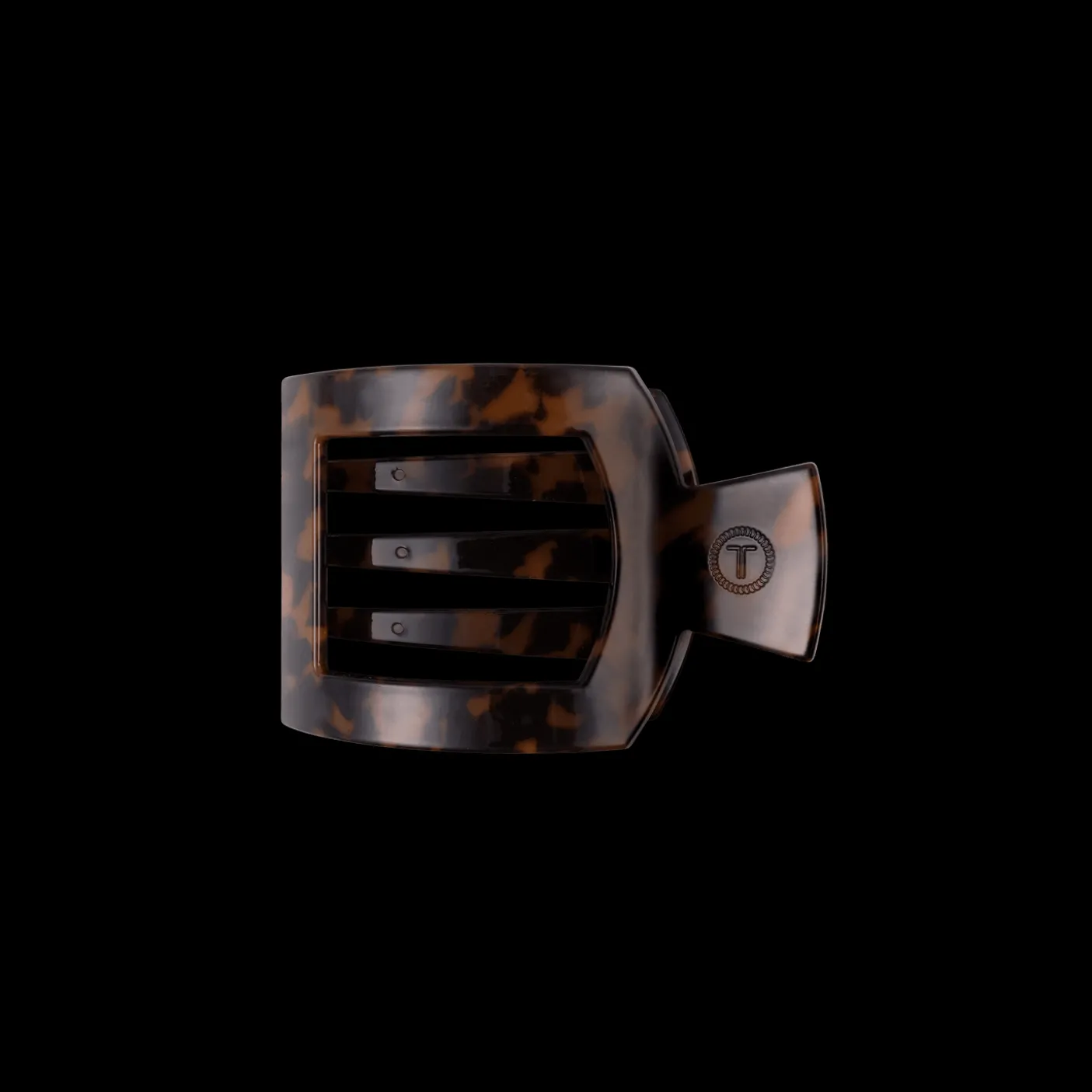 Tortoise Small Flat Square Hair Clip