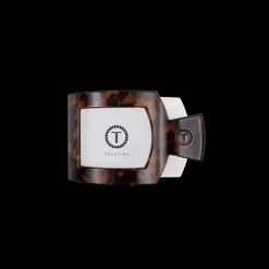 Tortoise Small Flat Square Hair Clip