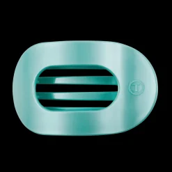 Totally Turquoise Large Flat Round Hair Clip