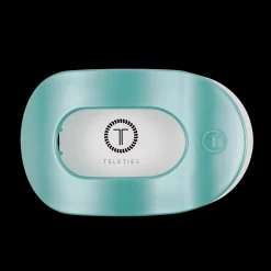 Totally Turquoise Large Flat Round Hair Clip