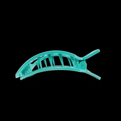 Totally Turquoise Medium Flat Square Hair Clip