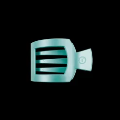 Totally Turquoise Small Flat Square Hair Clip