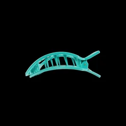 Totally Turquoise Small Flat Square Hair Clip