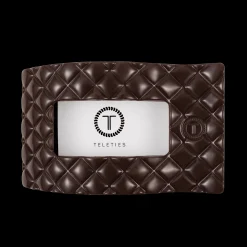 Truly Taupe Quilted Large Flat Rectangle Hair Clip
