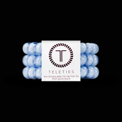 Washed Denim Large Hair Ties